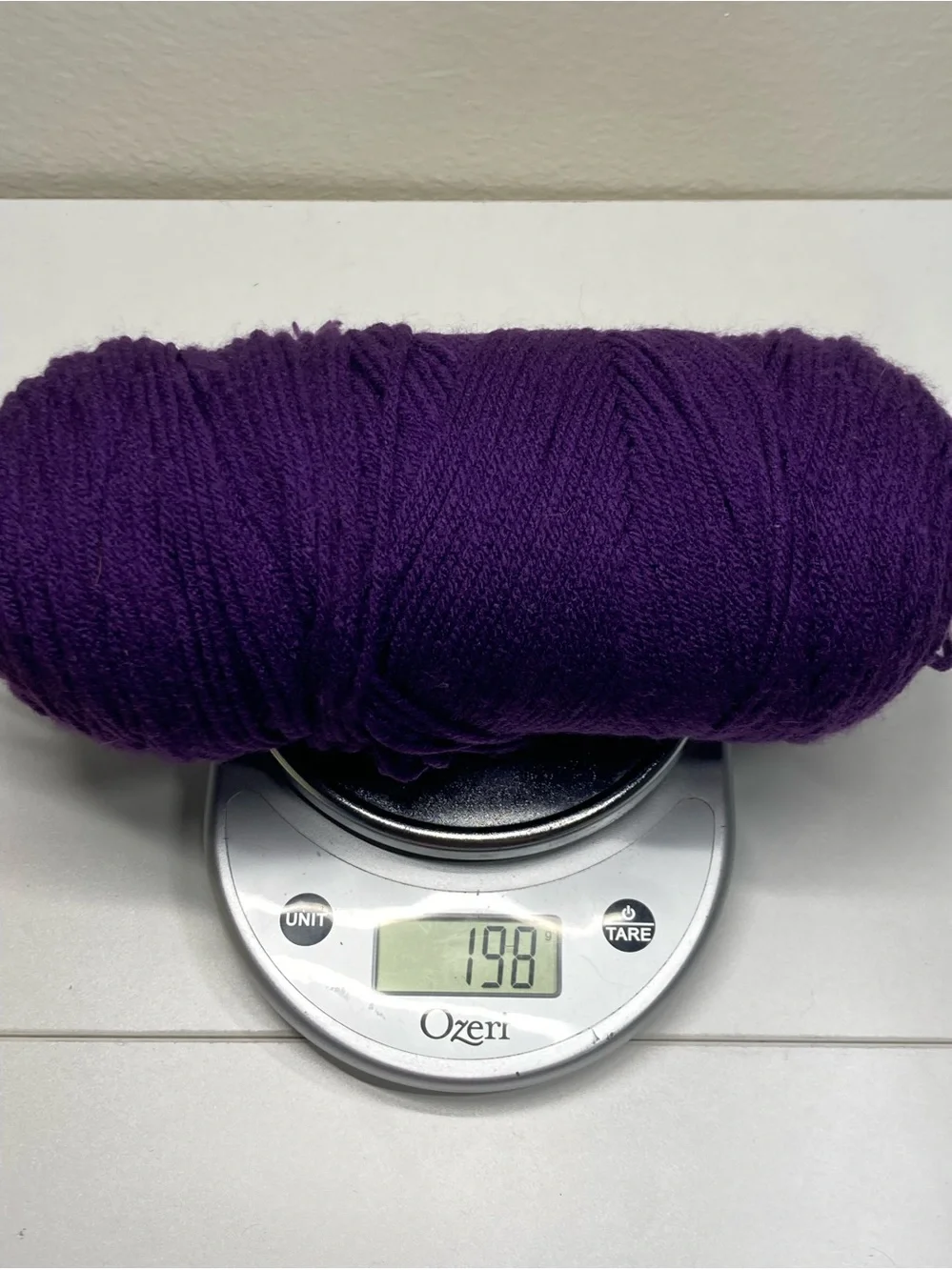 Bargain Yarn 128 g / ~7 oz Deep Purple Yarn Skein - Rich Plum Color